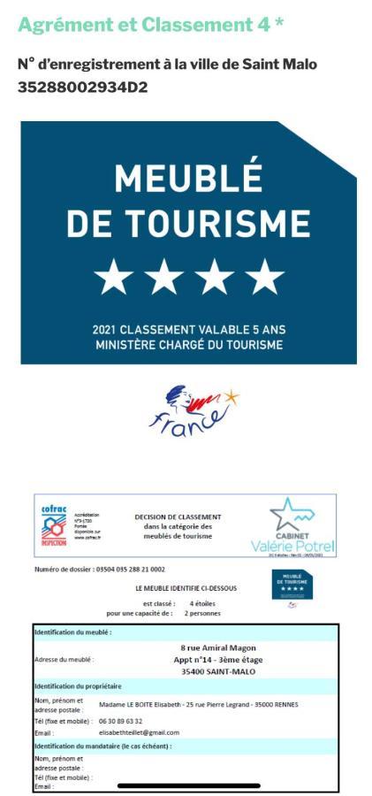 Cocon D'Emeraude Saint-Malo Eksteriør billede